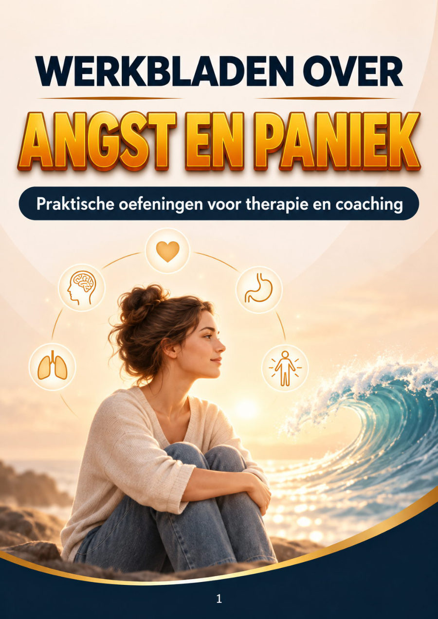 Omslag van Werkbladen over angst en paniek